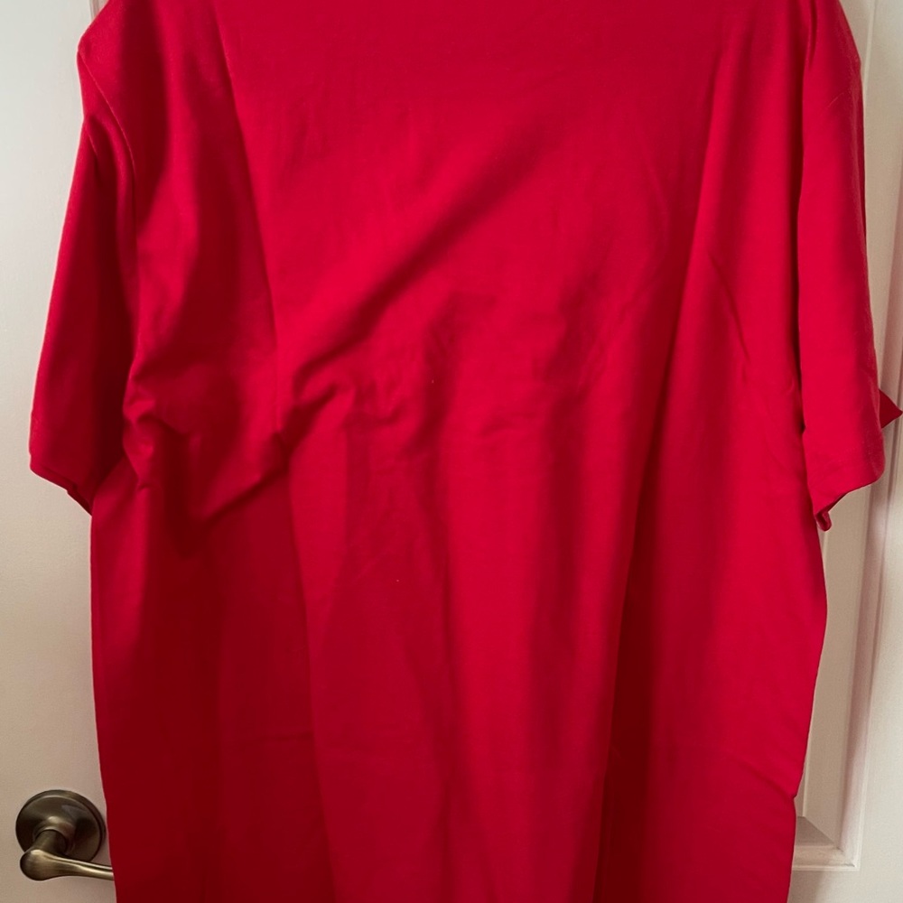 Foot Locker Red Short Sleeve Crew Neck Tee Athletic fit XL - Picture 3 of 5